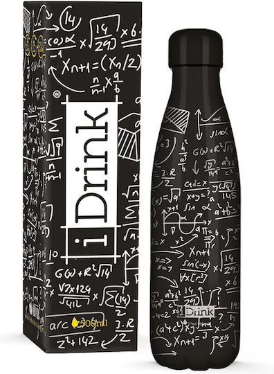 I-Total i Drink Μπουκάλι Θερμός Ανοξείδωτο BPA Free 500ml Μαύρο