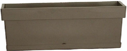 Viomes Linea Planter Box Plastic Taupe 58x18x17cm.