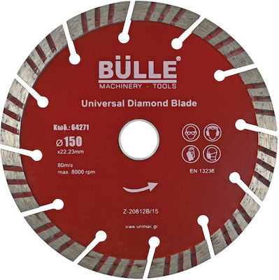 Bulle για Φρέζα Αυλακώσεων (633030) Disc de tăiere Materiale de construcție 150mm 1buc