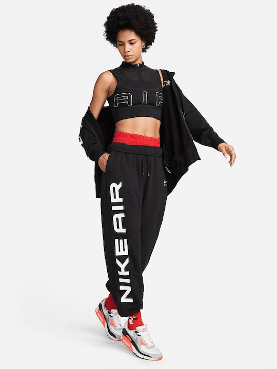 Long Women's Sweatshirt Jacket Black