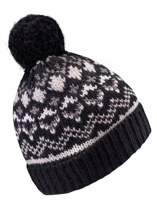 Pom Pom Beanie Unisex Beanie Knitted in White color