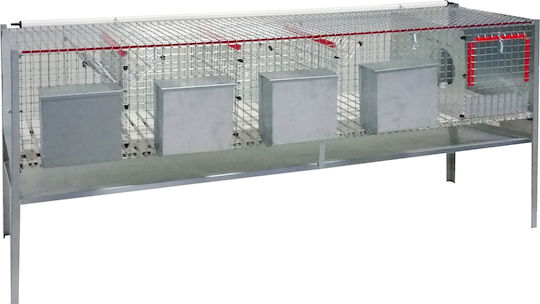 Contro Fratelli 181.10C Metallischer Käfig für Kaninchen