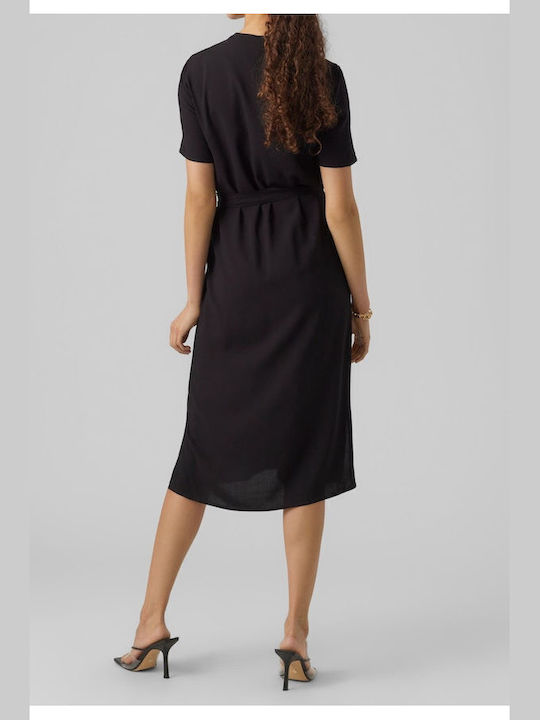 Vero Moda Sommer Mini Kleid Plain Black