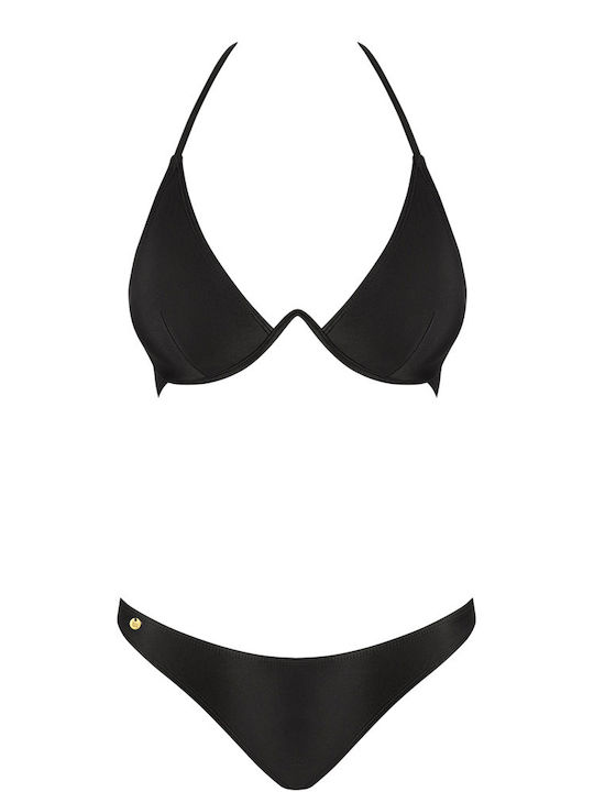 Obsessive Bikini Set Bra & Slip Bottom PARALIA Black