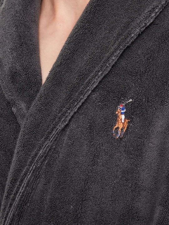Ralph Lauren Χειμερινή Ανδρική Ρόμπα Βαμβακερή Γκρι