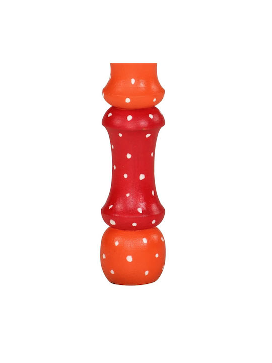 Quadratischer Beistelltisch aus Massivholz Orange M54xB54xH30cm