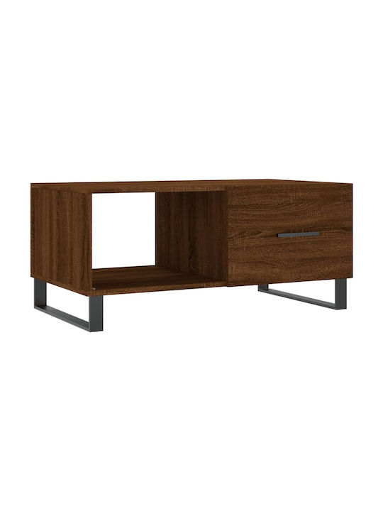 Rectangular Coffee Table Brown L90xW50xH40cm