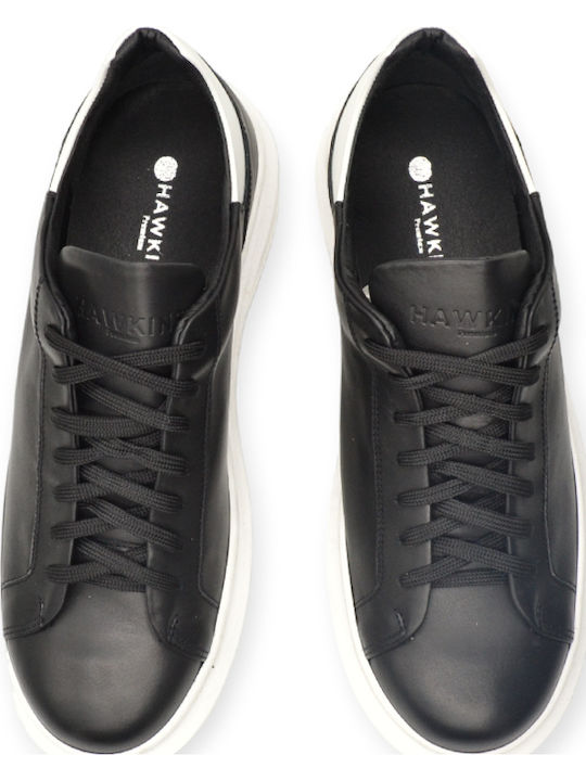 Leder Herren Freizeitschuhe Schwarz