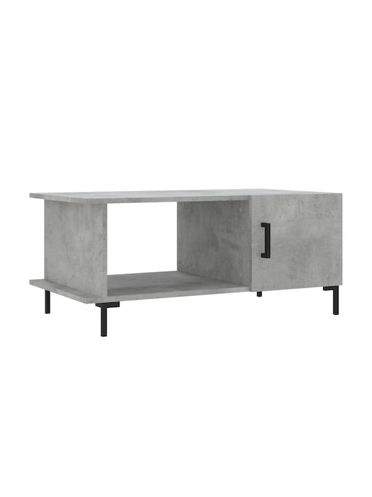 Rectangular Wooden Coffee Table Gray L90xW50xH40cm