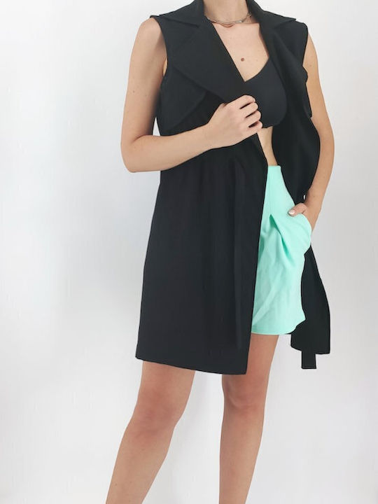 Damen Weste Schwarz