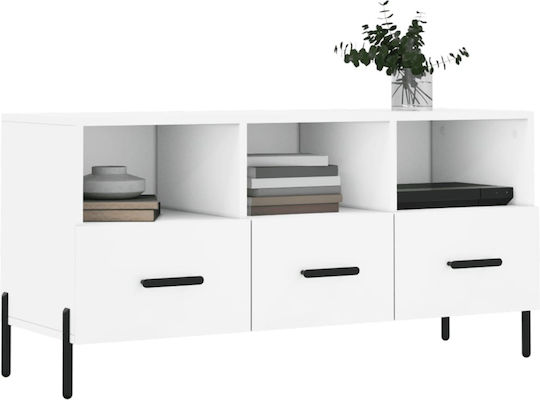 Stand TV Alb L102xA36xÎ50cm