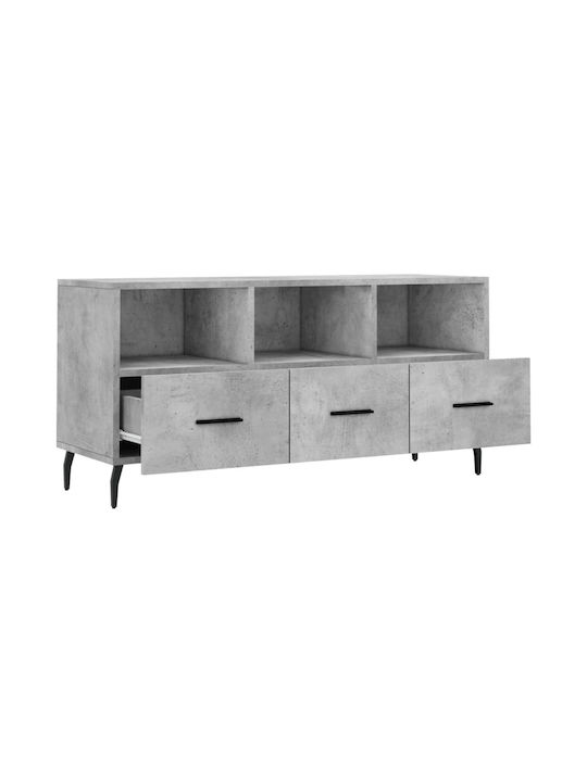 Έπιπλο Τηλεόρασης Γκρι Μ102xΠ36xΥ50cm