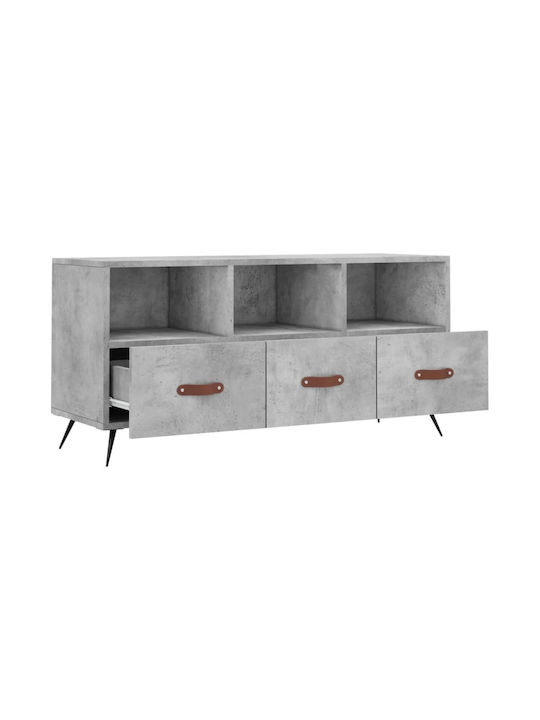 vidaXL TV-Ständer Grau M102xP36xH50cm