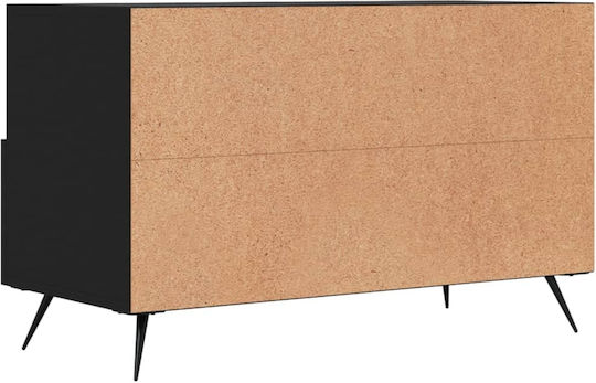 Έπιπλο Τηλεόρασης Μαύρο Μ80xΠ36xΥ50cm