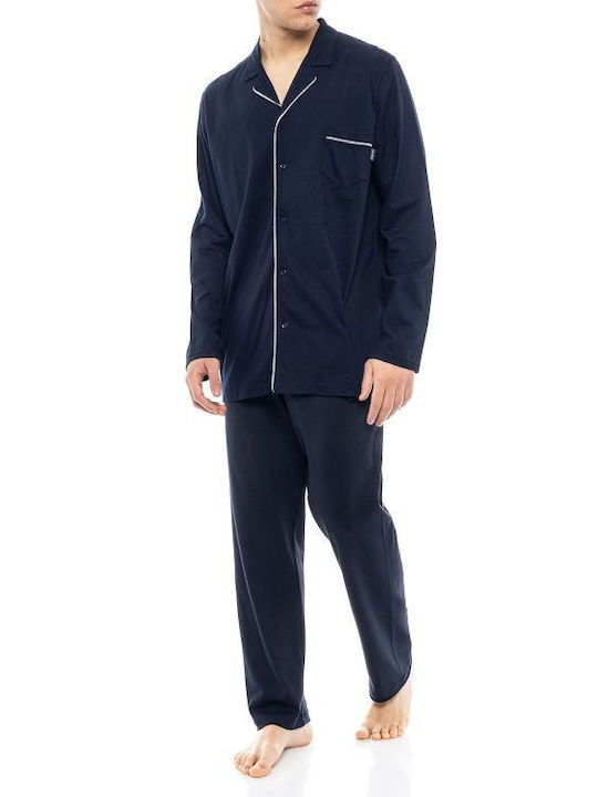 Ulisse Men's Winter Pajamas Set Blue