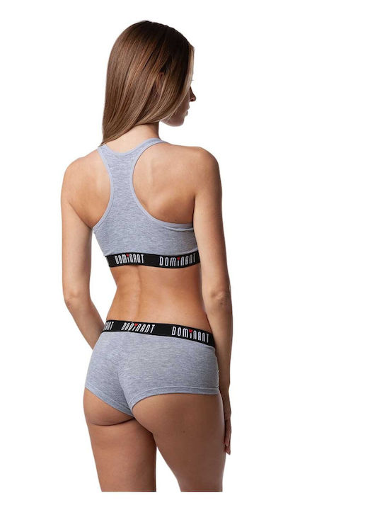 WOMEN'S SET 2 PCS TOP AND BOTTOMS DOMINANT 95000-C2P - GREY MELANGE