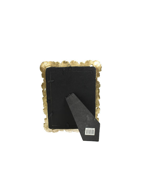 Zaros Photo Frame Plastic 13x18cm with Gold Frame Χρυσή