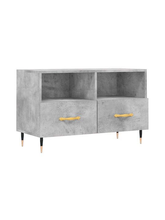 TV Stand Wooden Gray L80xW36xH50cm