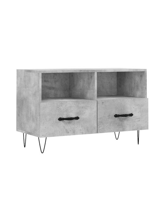 Particle Board TV Furniture with Drawers Gray L80xW36xH50cm