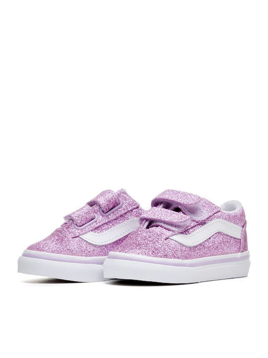 TD OLD SKOOL V Kids Sneakers with Scratch Glitter Pink