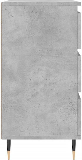 Comoda pentru Dormitor cu 3 sertare Gri 60x35x70buc