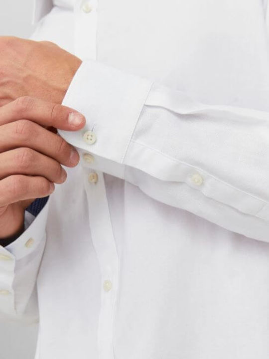 Long-sleeved Cotton Shirt White
