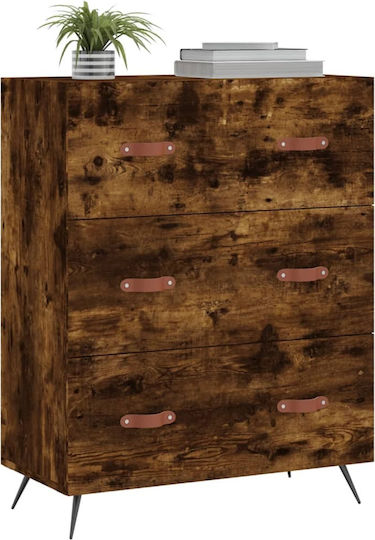 Συρταριέρα Κρεβατοκάμαρας mit 3 Schubladen 69.5x34x90cm