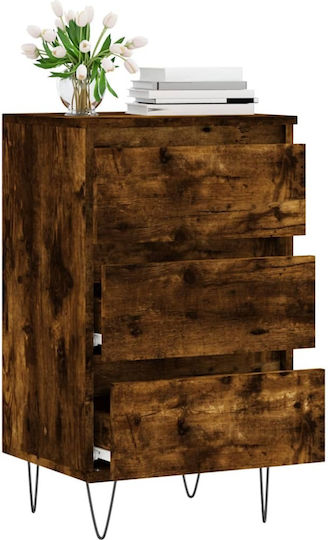 Wooden Chest of Drawers with 3 Drawers 40x35x70cm
