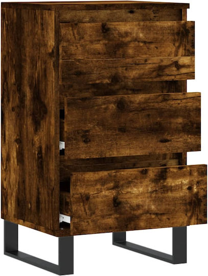 Wooden Chest of Drawers with 3 Drawers 40x35x70cm