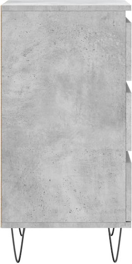 Comoda pentru Dormitor cu 3 sertare Gri 40x35x70buc