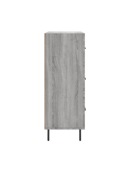 vidaXL Kommode Schlafzimmer Holz mit 3 Schubladen 69.5x34x90cm