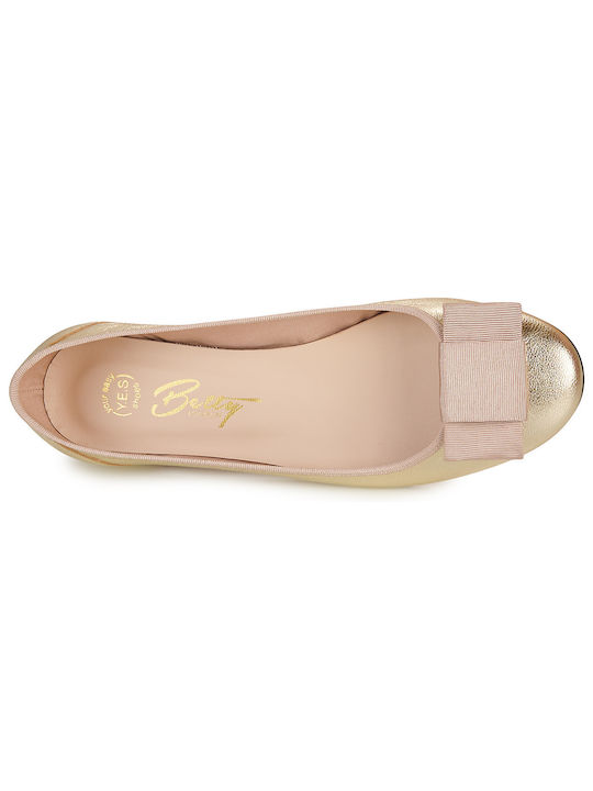 Women's Gold Ballerina Shoes