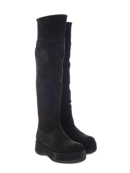 Paloma Barceló Leather Women's Boots Black