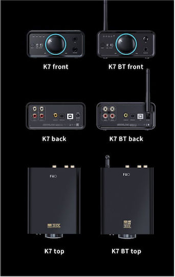 Fiio K7BT Portable Digital Headphone Amplifier 2 Channels with DAC and USB