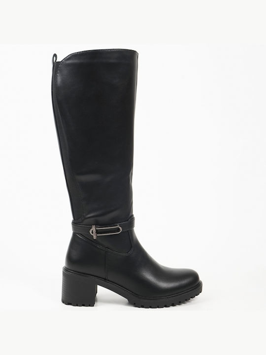 Piazza Shoes Women's Boots with Zipper Black