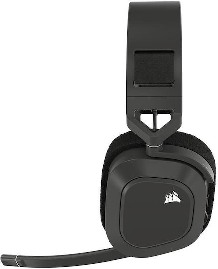 Corsair HS80 Max RGB Wireless Over Ear Gaming Headset with Bluetooth / USB Connection Gray for PC