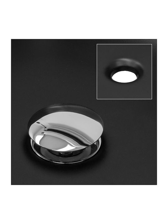 ML-Design Aufgesetztes Waschbecken Keramik 51x40.5x13.5cm Schwarz
