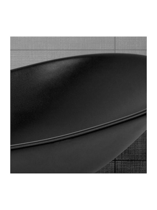 ML-Design Countertop Sink Ceramic 63x36x15.5cm Black