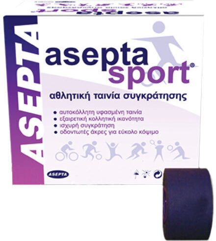 Asepta Aseptasport Самозалепваща Спортна лента 3.75см x 10м Син