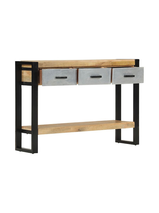 Solid Wood Console Table L110xW30xH76cm