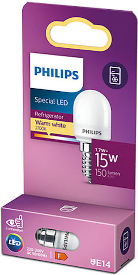 Philips LED-Lampe 1.7W für Fassung E14 und Form T25 Warmes Weiß 150lm