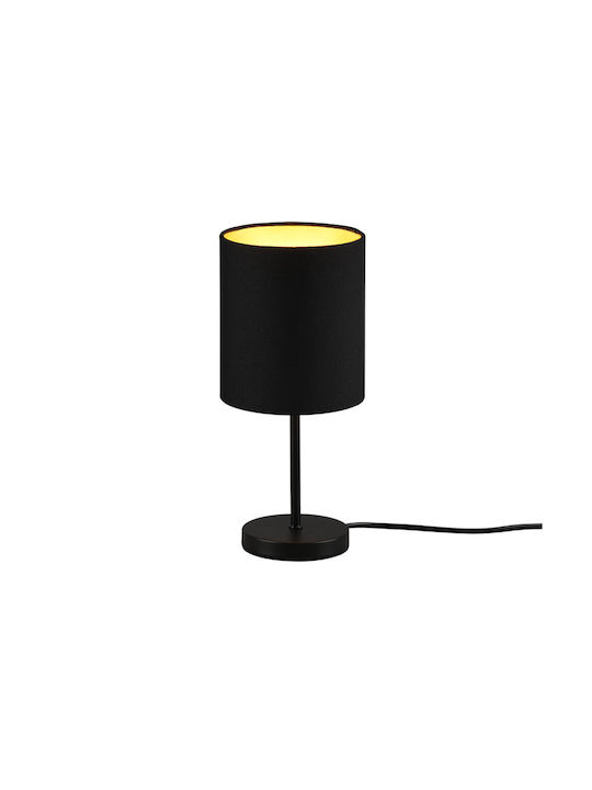 Trio Lighting Jerry Metal Table Lamp for Socket E14 with Black Shade and Base