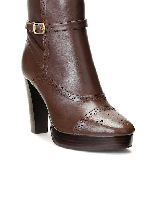 Ralph Lauren Damen Knöchelstiefel Braun