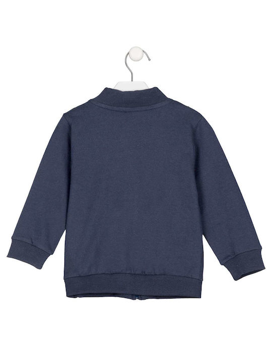 Losan Kids Sweatshirt Cardigan with Hood Navy Blue