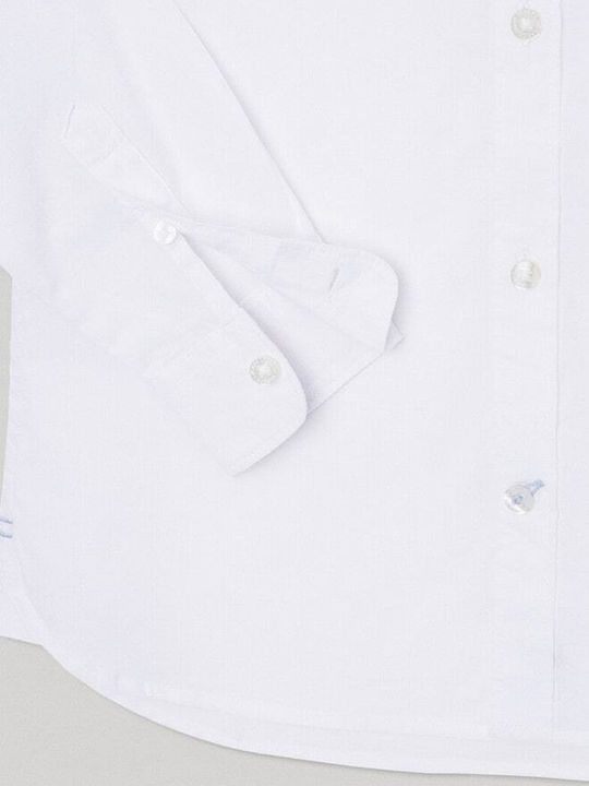 Kids One Color Shirt Long Sleeve White Drake