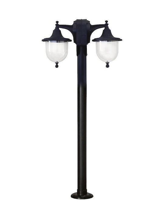 Heronia Outdoor Floor Lamp Small Post 10W IP23 for E27 Socket Black