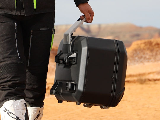 Shad Terra TR36L Πλαϊνή Βαλίτσα Μοτοσυκλέτας Αριστερή Αλουμινίου 36lt σε Μαύρο Χρώμα