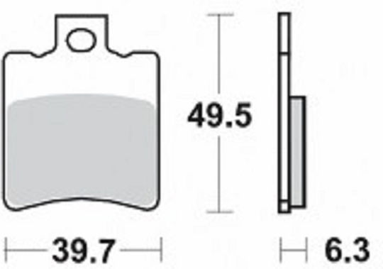 SBS Motorcycle Brake Pads Front for Aprilia Scarabeo Piaggio NRG Vespa LX Yamaha TT