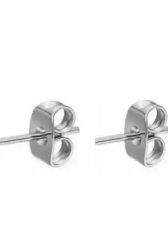 Bode Silver Studs Kids Earrings with Stones