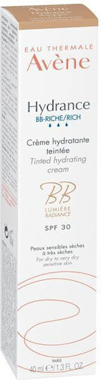 Eau Thermale Avène Hydrance Light 24ωρο Ενυδατικό Γαλάκτωμα Προσώπου Ημέρας με Χρώμα και SPF30 κατά των Ατελειών 40ml